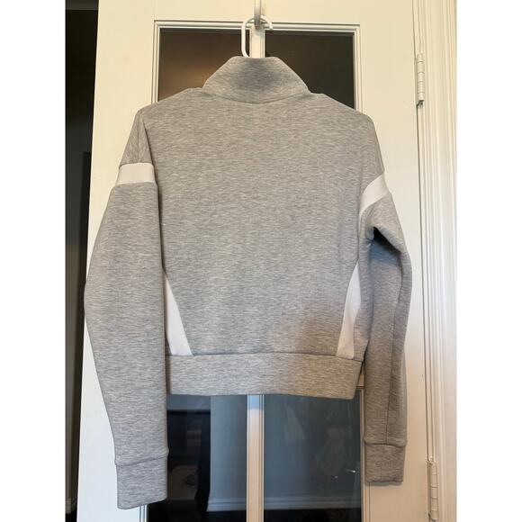 SPANX AirEssentials® Striped Track Jacket gray size small - Picture 11 of 14